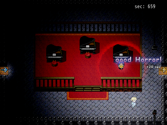 少年が街の人を脅かすという逆ホラーゲーム。怖がらせて時間を稼ぐというゲーム内容だけでなく、ストーリーや演出も見事な作品だ