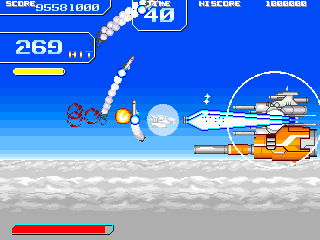 敵に接近してボタンを連打し、ブレードを振り回して倒すのが快感。ただし1発でやられるので、無謀な突進は禁物だ