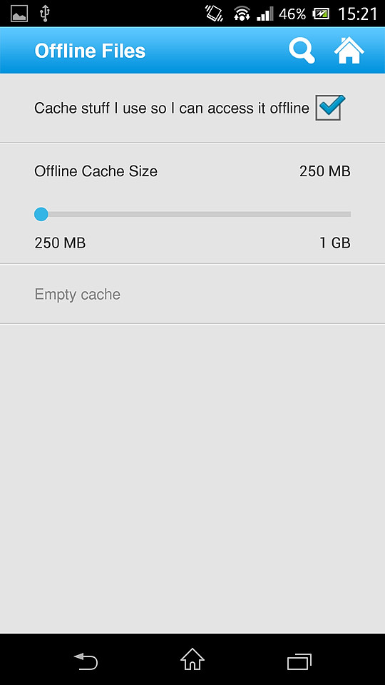キャッシュを一時的に保存することで、一部のファイルをオフラインでも閲覧できるようになる