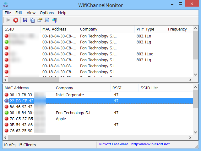 「WifiChannelMonitor」v1.00