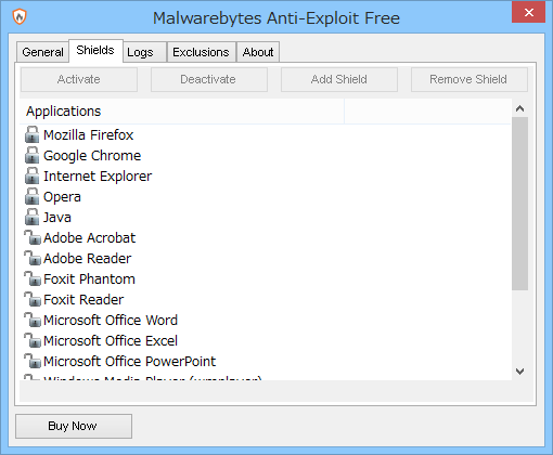 “Free”版ではブラウザーとJavaランタイムの保護をサポート