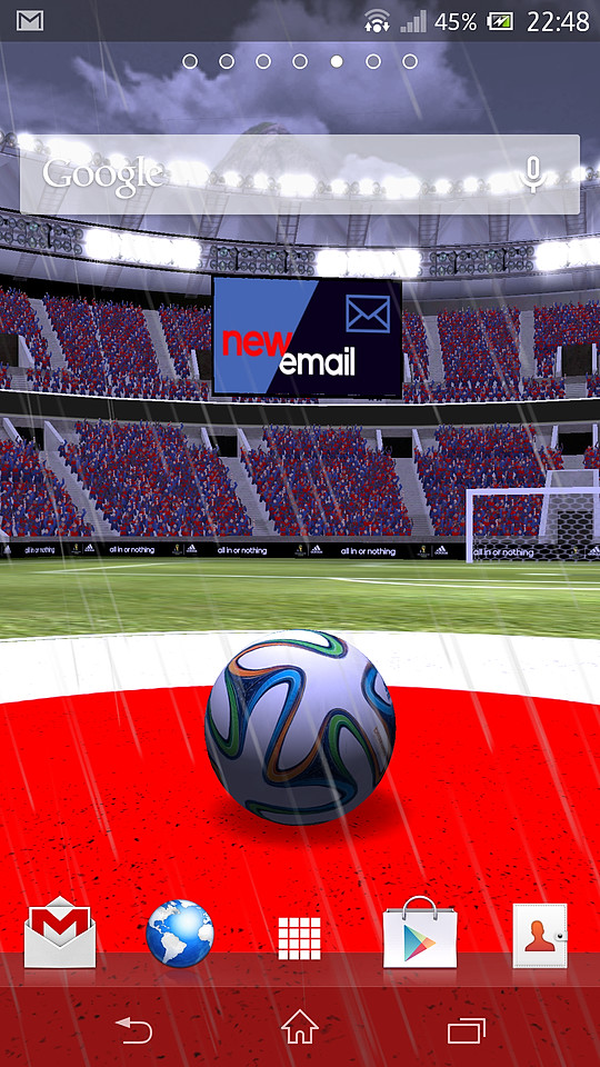 GmailやSMSの新着、不在着信の通知も大型ビジョンに表示される