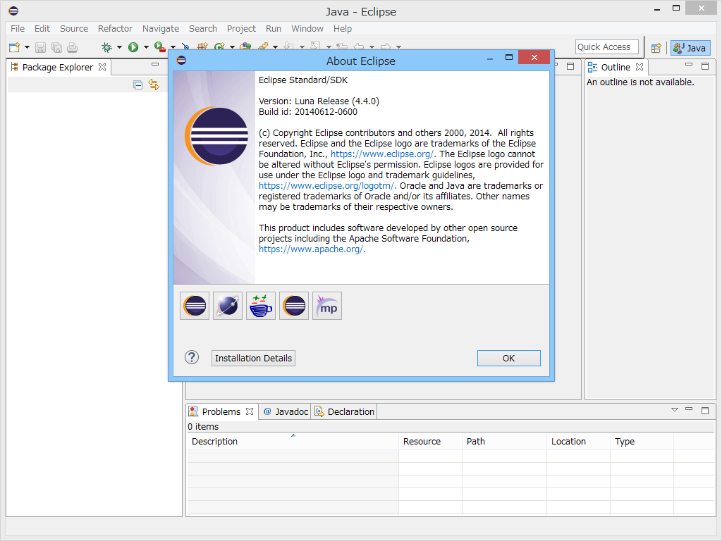 「Eclipse」v4.4