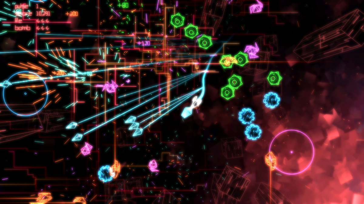 ビジュアルの美しさはご覧の通り。電脳空間を思わせる表現は見事だ