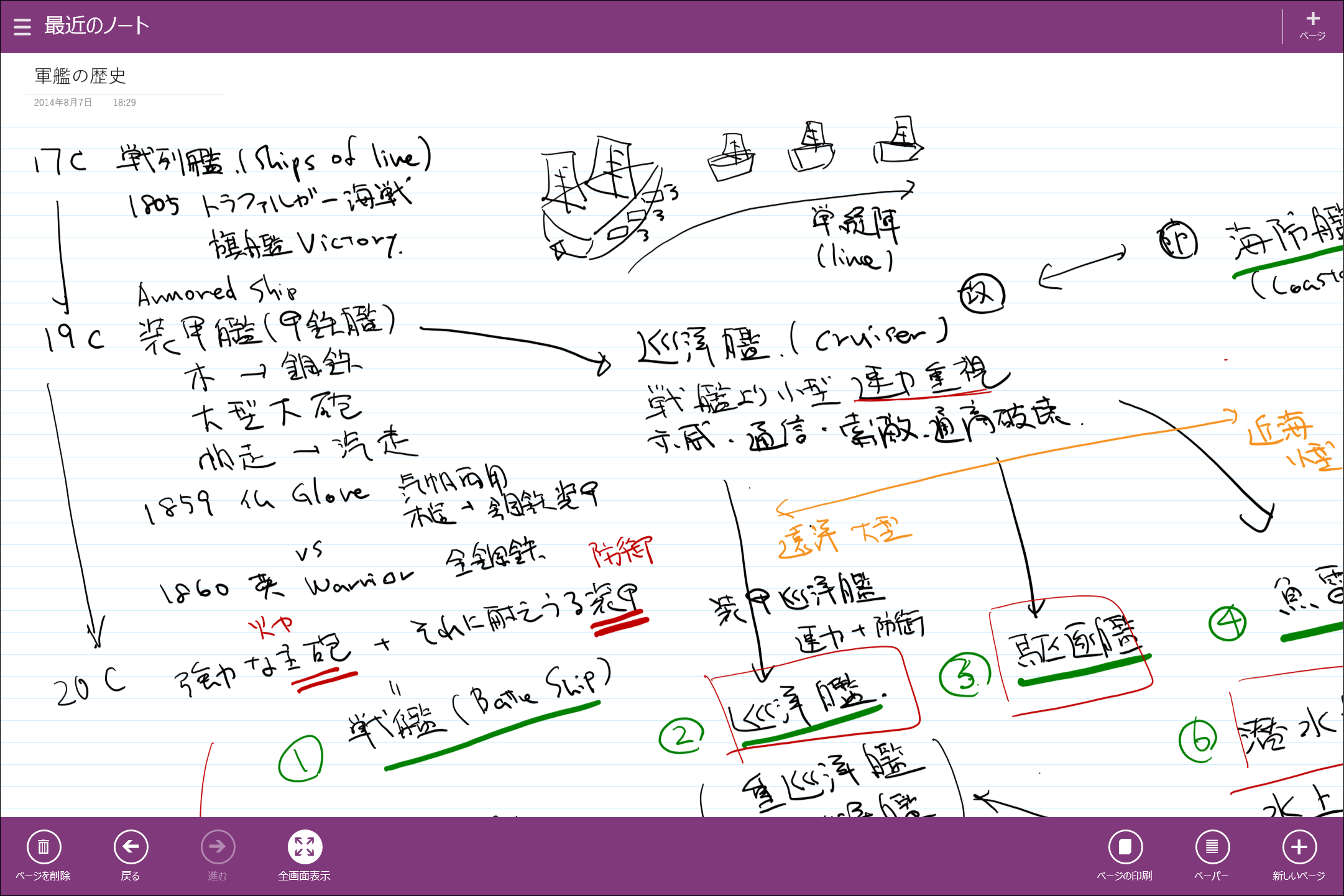 アプリバーの［印刷］ボタン