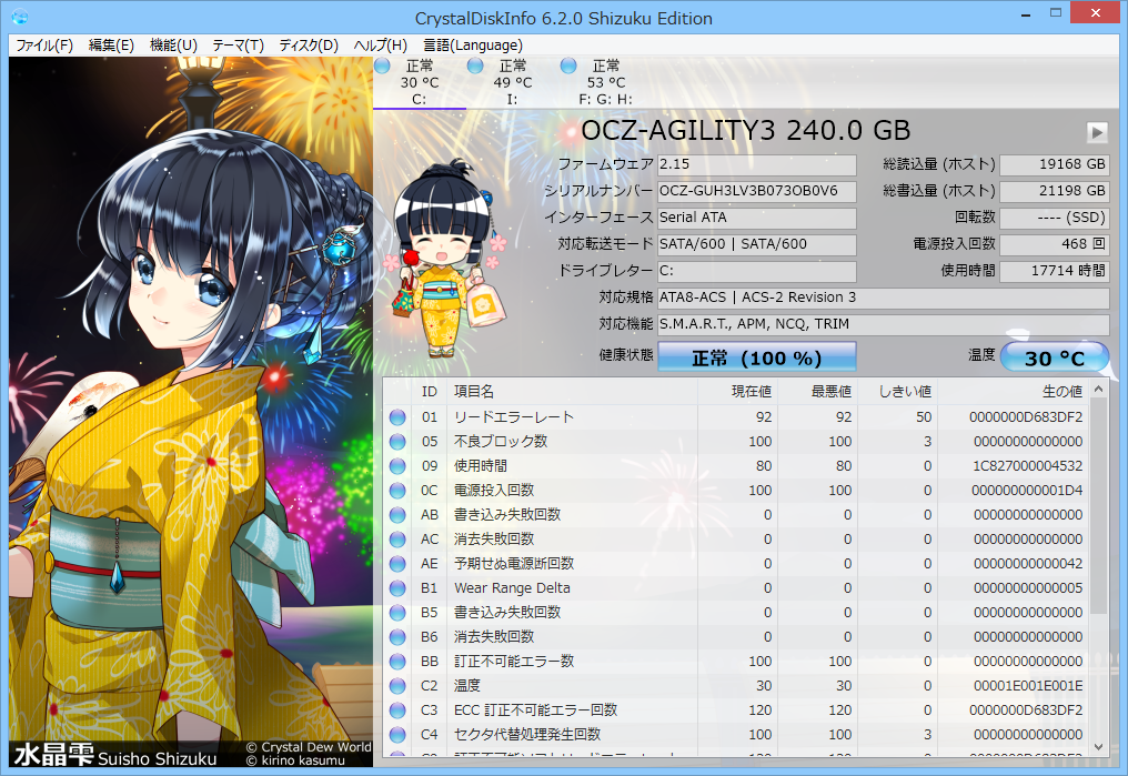 “ShizukuHanabi（花火）”テーマ