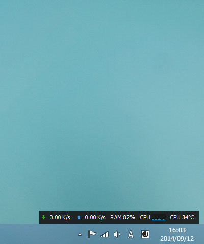 初期状態のフローティングウィンドウ。小さなバーに必要な情報をコンパクトにまとめる