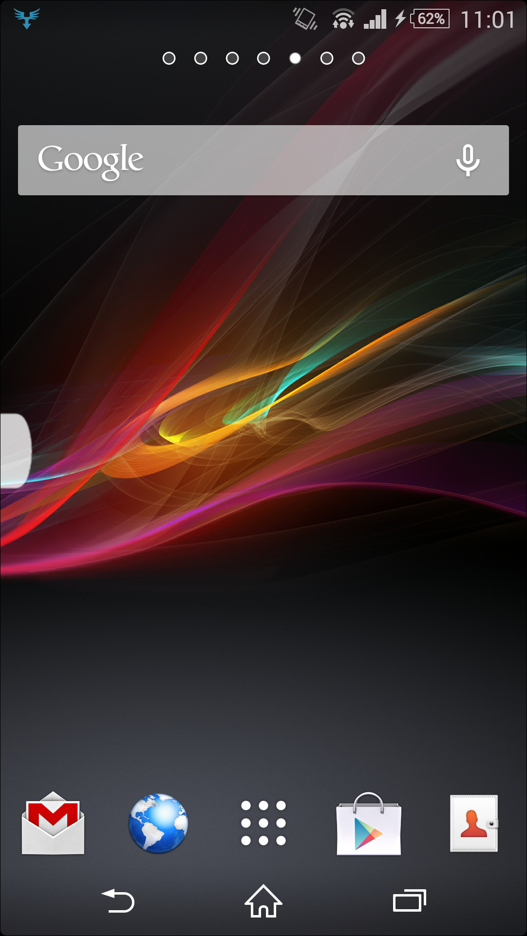 起動するとステータスバーに常駐し、画面左端のグリップからアプリ画面を表示可能