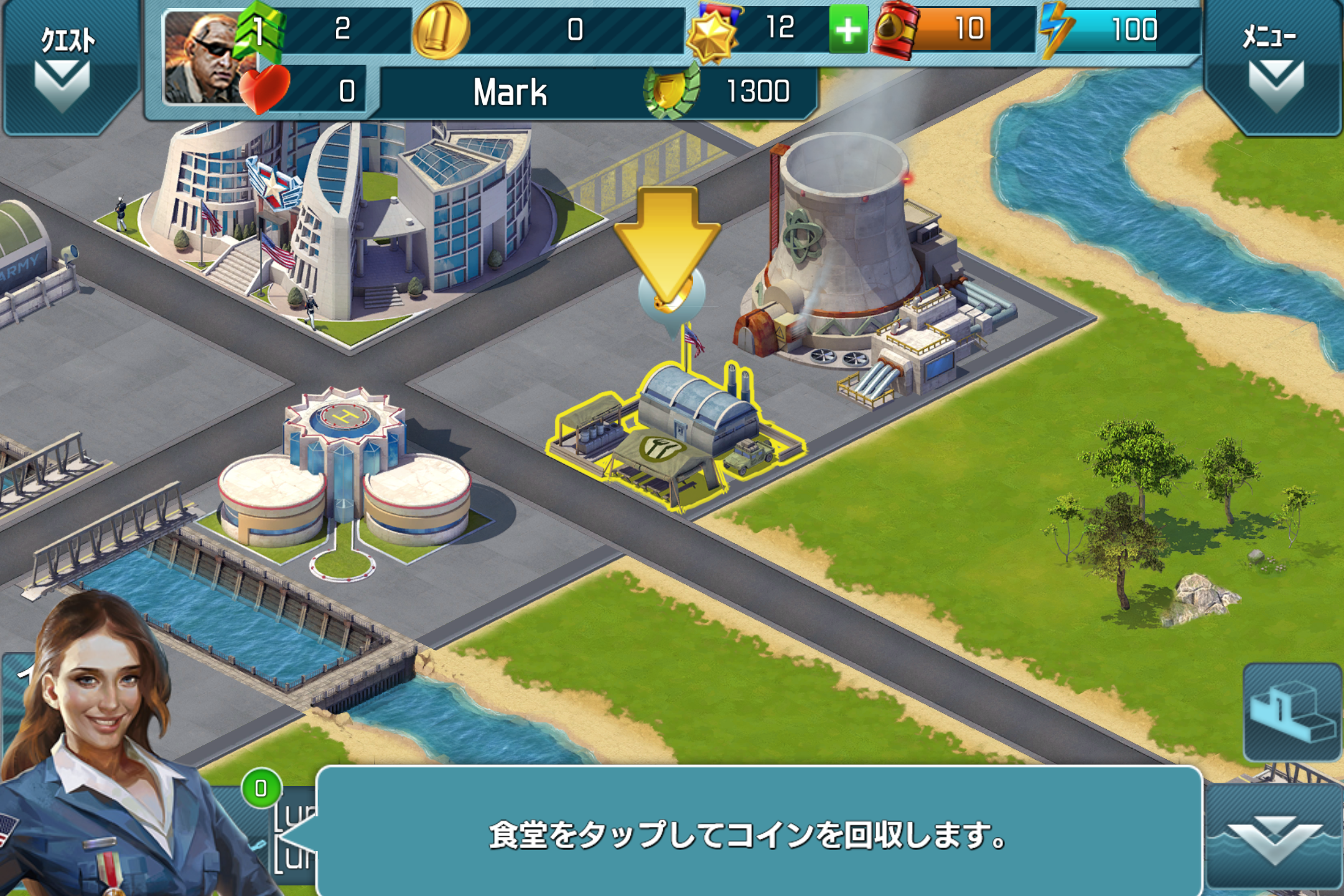 収入施設を建設して“コイン”を稼ぐ。“コイン”は本作の要となる資源だ