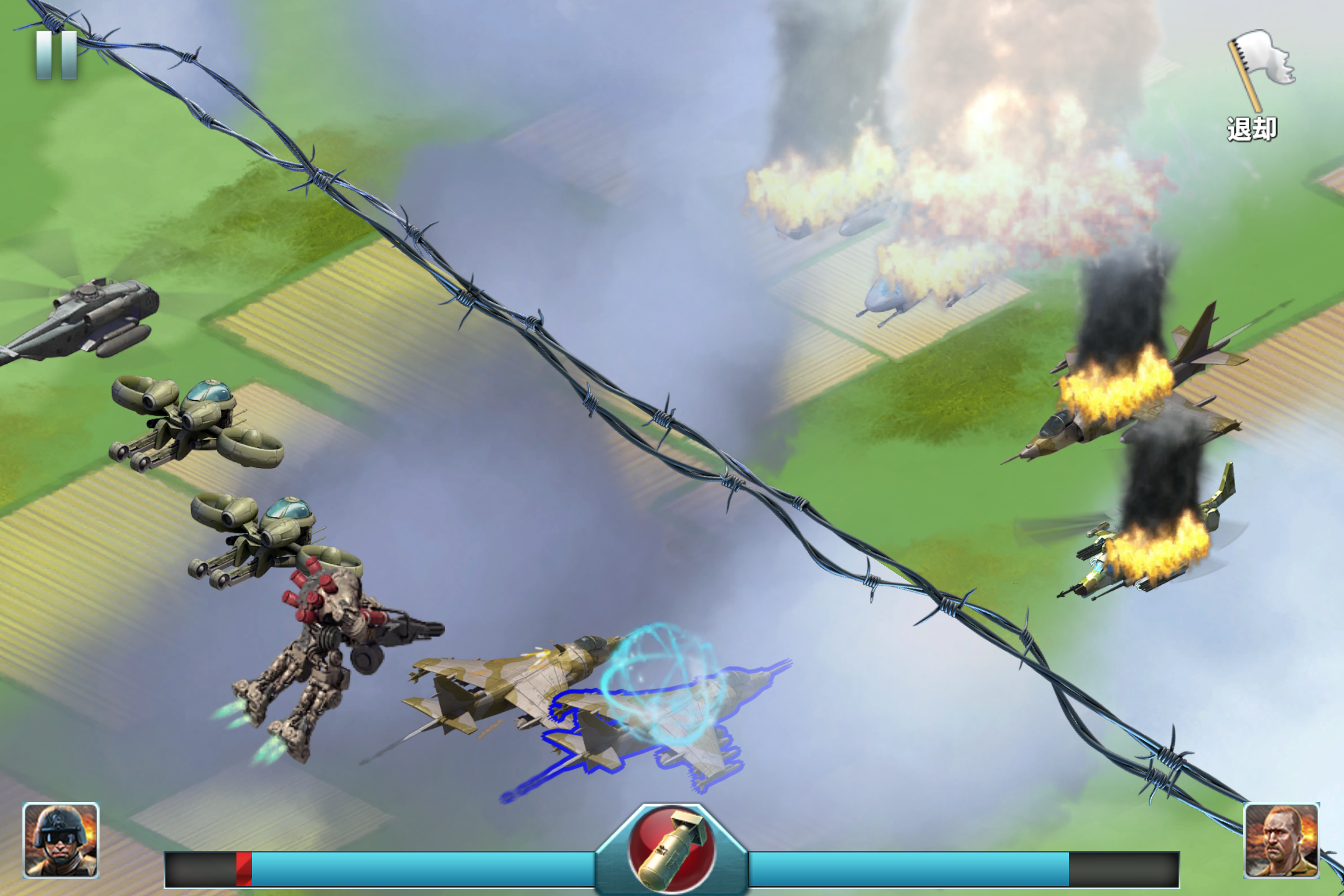 “プロメテウス”は陸と空で活躍できる。ナパーム弾は強力だが、大量の“石油”を消費するので注意