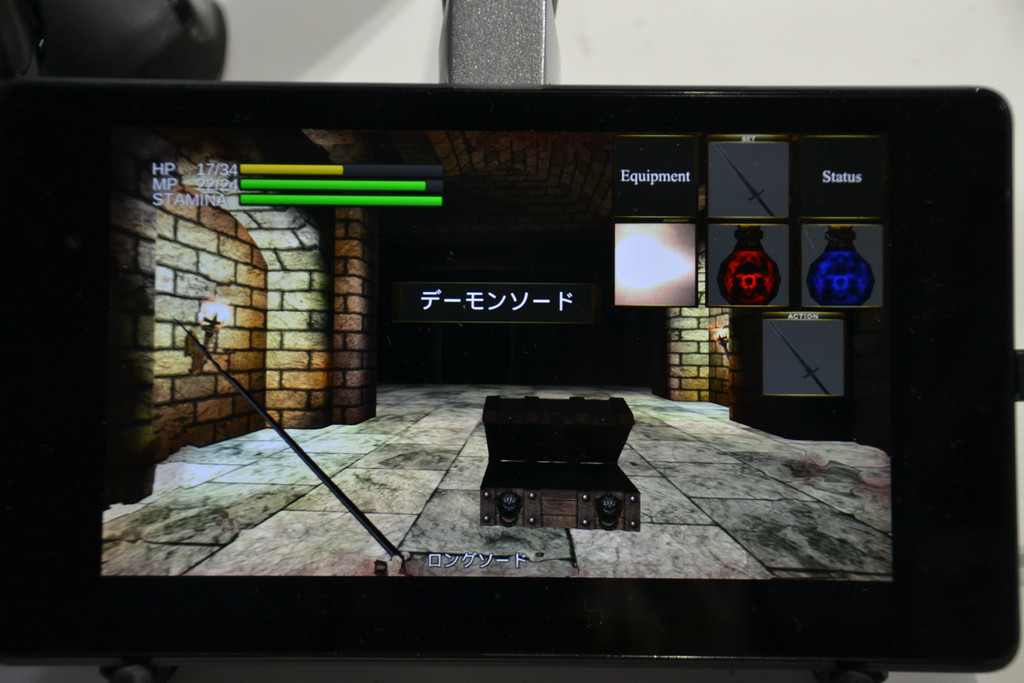 薄暗いダンジョンを自由に移動できる。死角から襲われることがあるとかなり怖そう