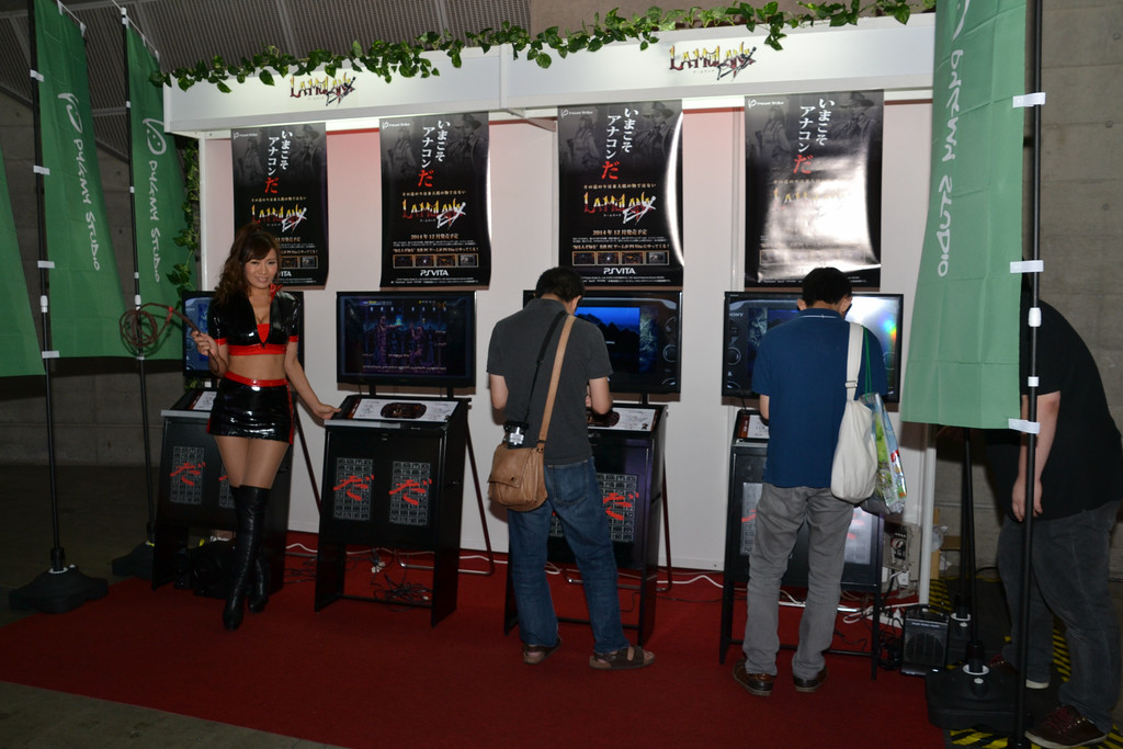 ピグミースタジオブースでは「LA-MULANA EX」が大々的に展開された