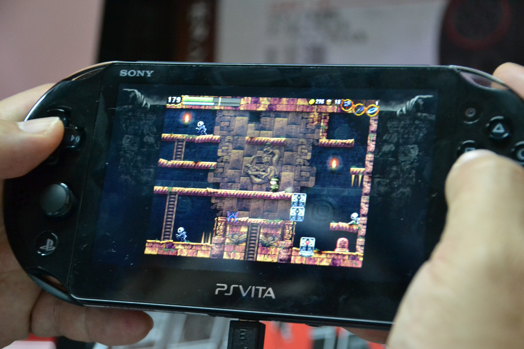 ピグミースタジオブースでは「LA-MULANA EX」が大々的に展開された