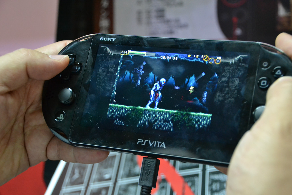 ピグミースタジオブースでは「LA-MULANA EX」が大々的に展開された