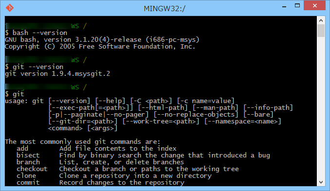 「Git for Windows」v1.9.4-preview20140929