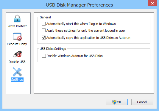 設定ダイアログ