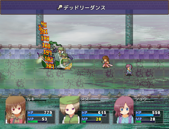 スキルごとの戦闘アニメーションが見所。テンポを損なわない範囲で適度に“溜め”が入るアクションは見ていて気持ちがいい