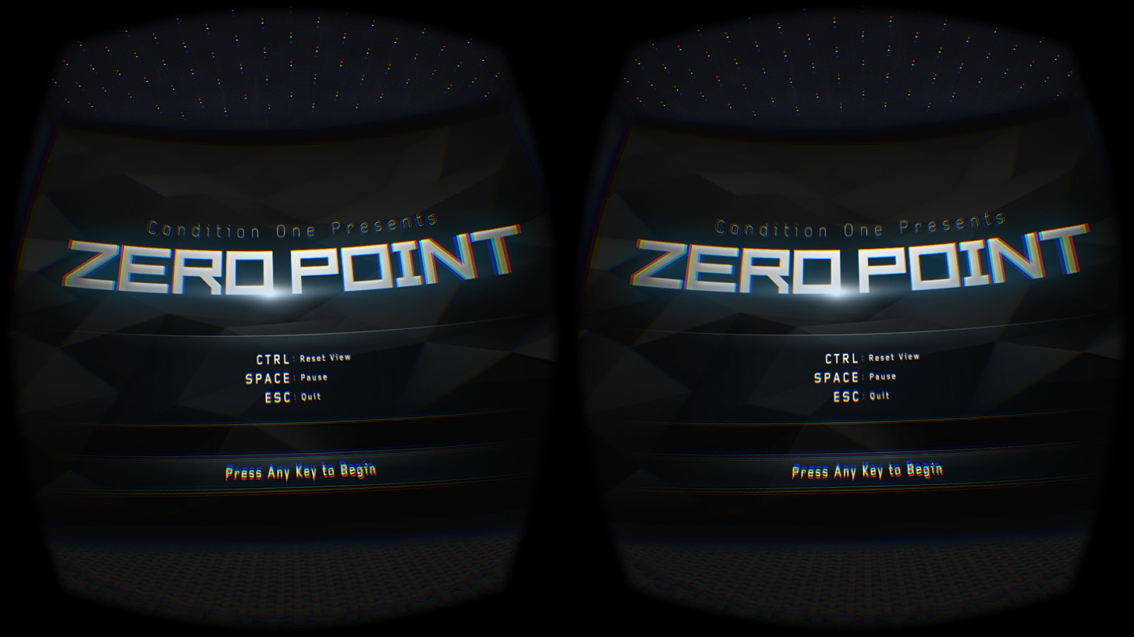 タイトル画面では［Ctrl］、スペース、［Esc］以外ならどれでもいいのでキーを押そう。［Ctrl］はカメラ位置のリセット、スペースは一時停止、［Esc］は終了だ