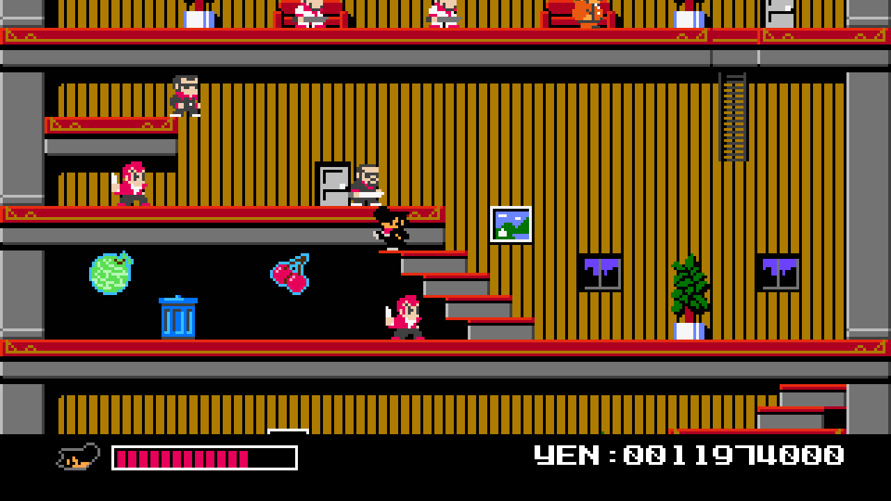 言葉もなくただ一人、拳でのみ戦いを挑む硬派な主人公。しかし敵は容赦してくれないので、かなりハードな戦いになる