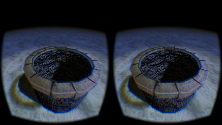 起動すると目の前に見えるのは井戸。そして聞こえる怪しげな音……