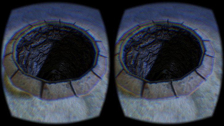 覗き込むと何が起きるかはお楽しみ