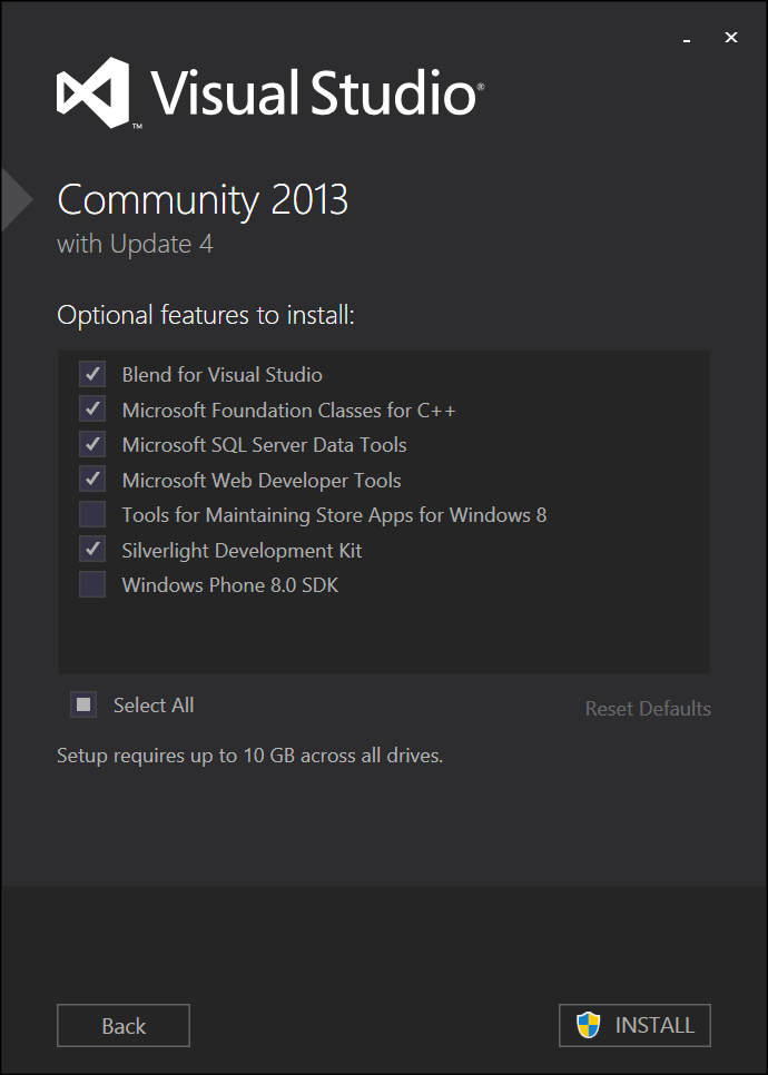 「Visual Studio Community 2013」