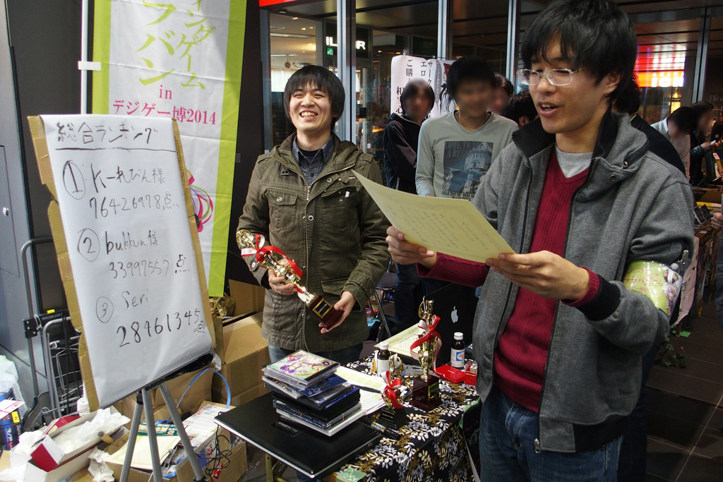 上位3名のスコア発表と賞状などの授与が行われた