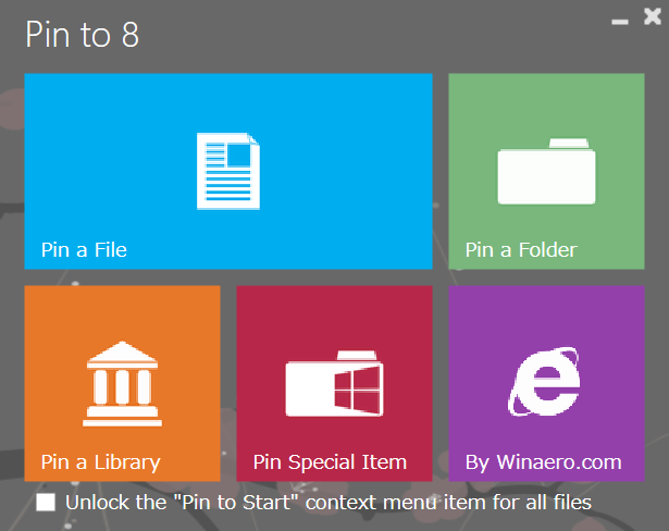 「Pin to 8」v2.1.0.0