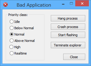 「Bad Application」v1.1