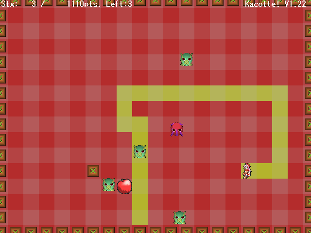 魔力ラインで毒リンゴや敵を囲んで浄化。長いラインで一気に浄化するのは気持ちいいが、同時にリスクも高まる。焦らず大胆に操作したい