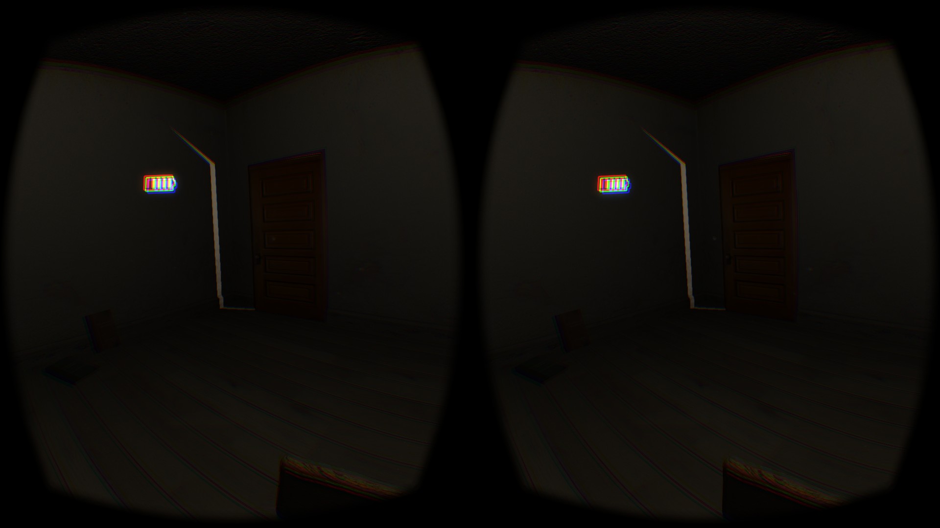 扉が閉じて、突然の暗闇