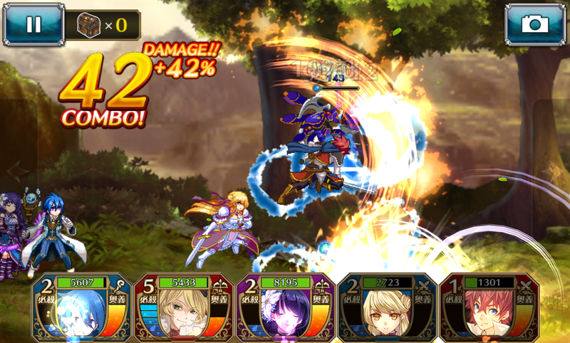 タッチ操作で技を繰り出し戦っていくパーティバトル