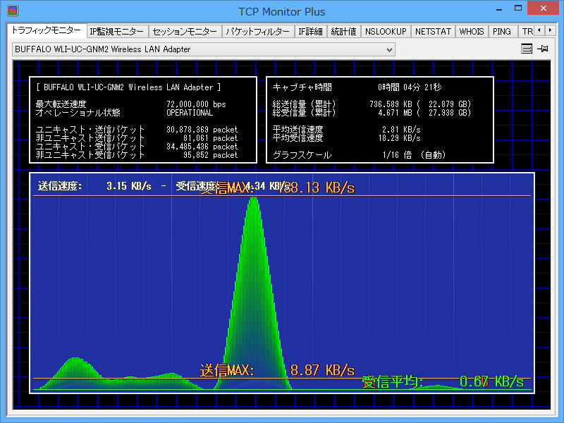 「TCP Monitor Plus」v2.69