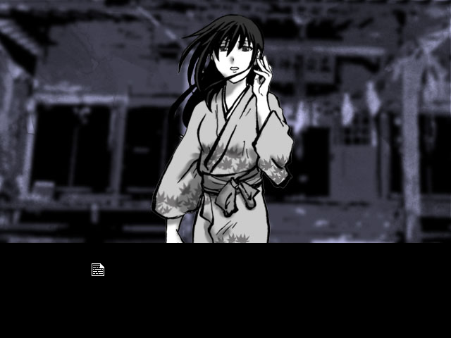 イラストの連続と効果音のみで描き出されるシーンも