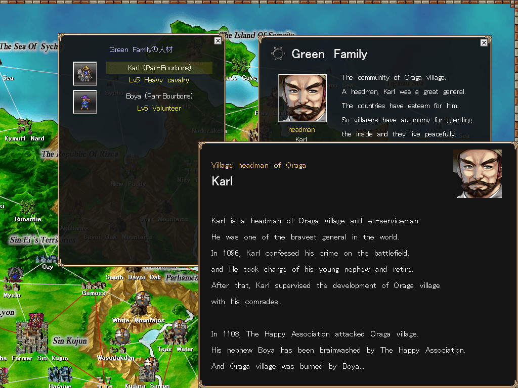 制作者の方よりサンプルを頂いた「きのこたけのこ戦争・IF」英語版の開発中スクリーンショット。ゲームのアップデート頻度も多い本作は、海外展開も含め今後が期待される