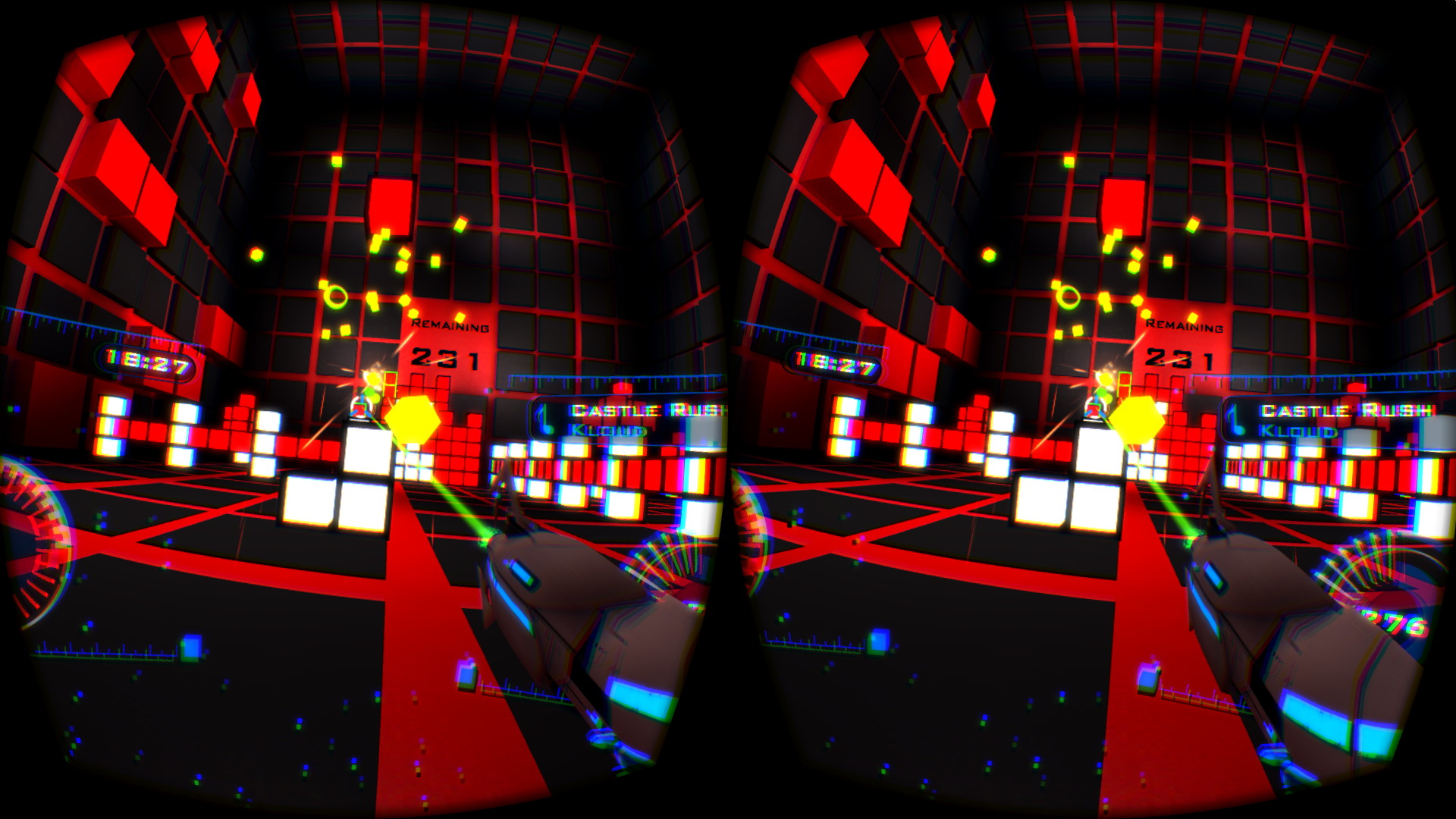 定位置に固定されたブロック