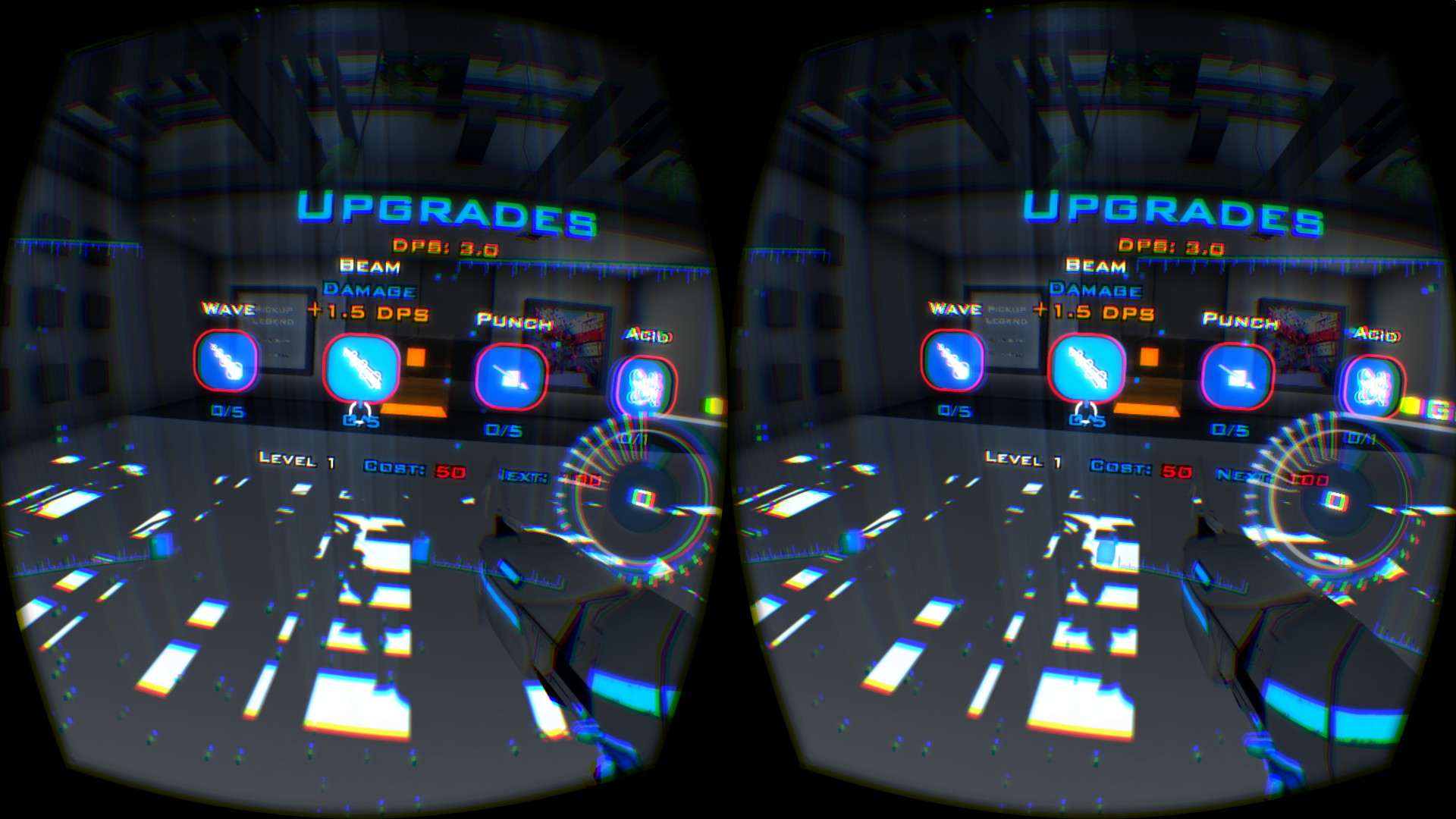 ブロックを壊すと手に入るお金で武器のグレードアップができる