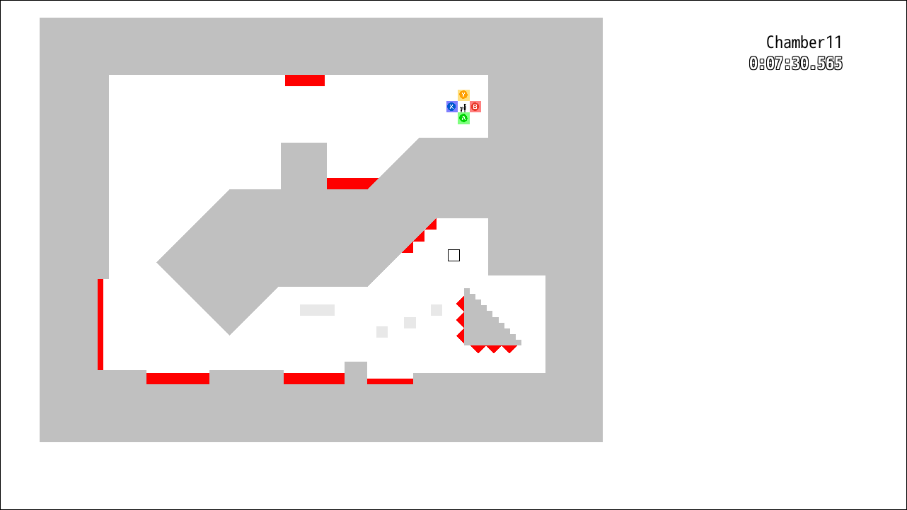 メニュー画面を表示させると、ステージの全景を確認できる