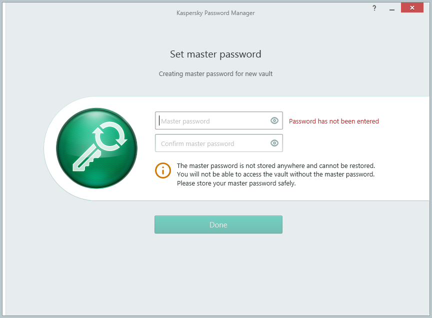 マスターパスワード