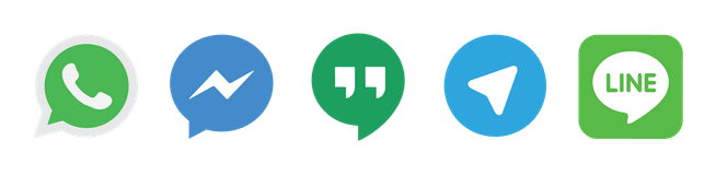 5つのメッセージングサービスに対応