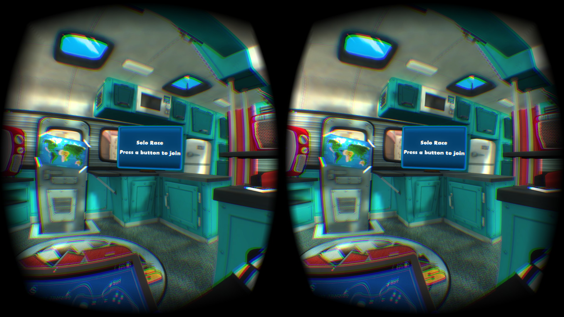 メニュー画面。一目でマリオカートを意識していることがわかる