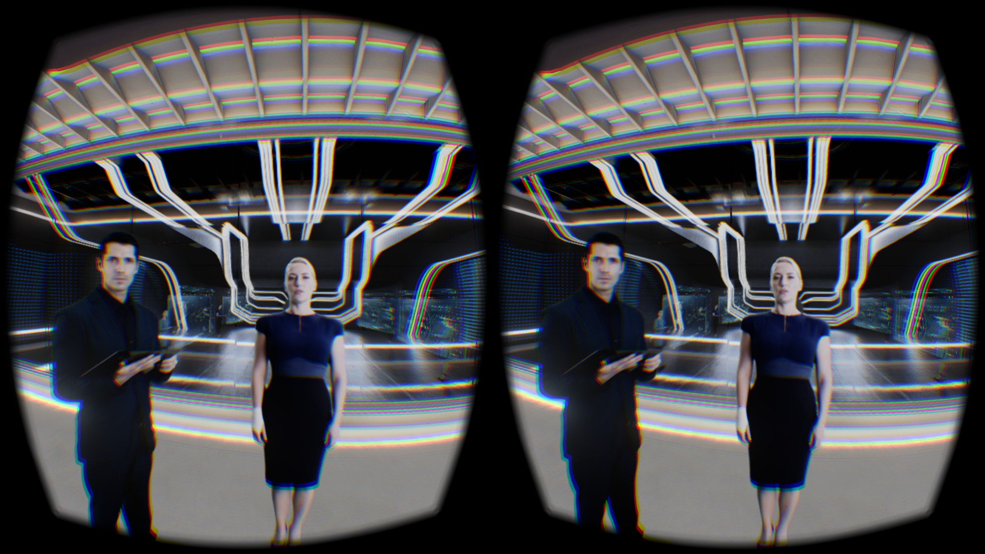 スクリーンショットだと若干浮いているように見えるが、VRで見るとまるでそこに居るかのよう