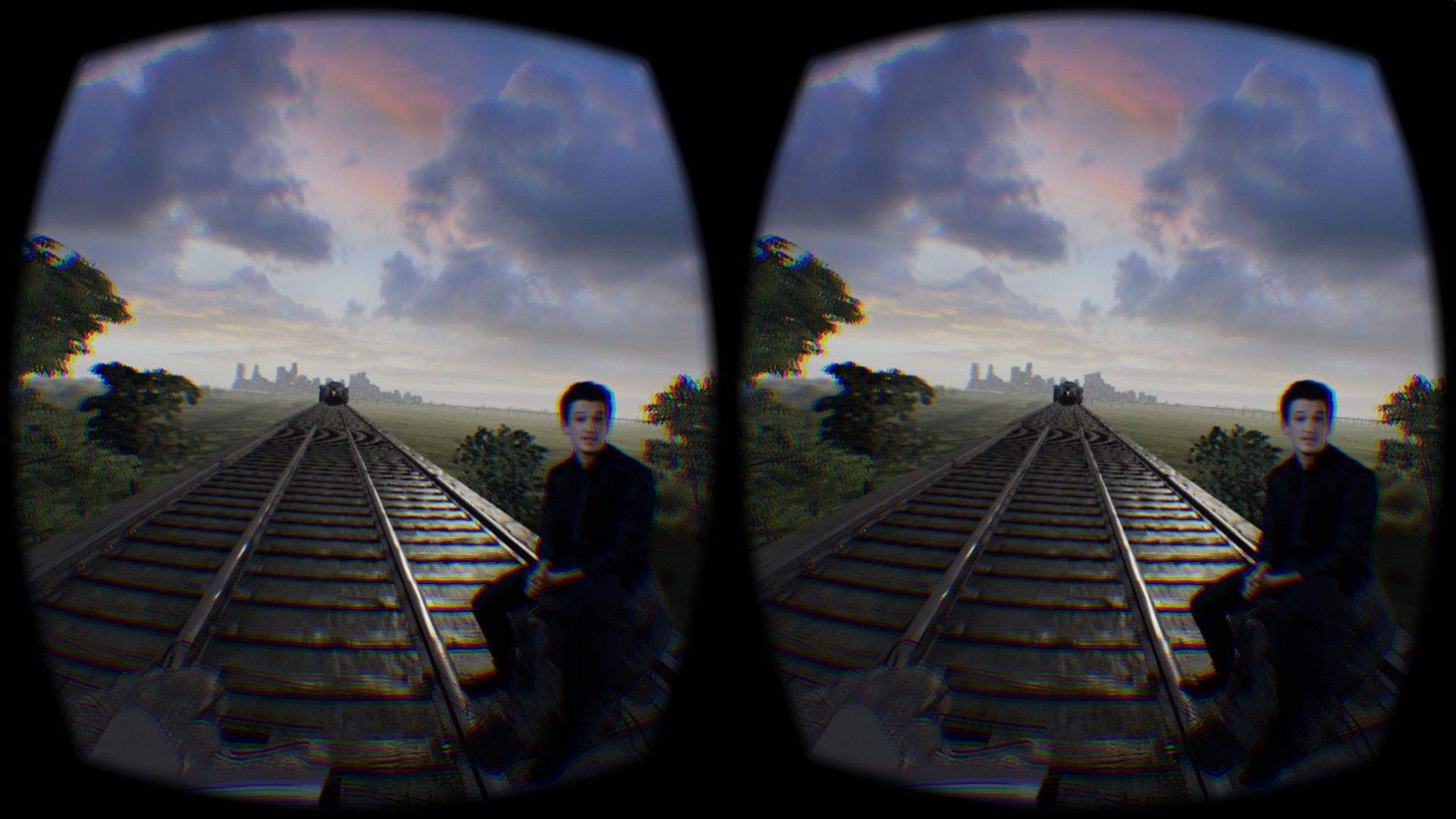 目の前から線路がどんどん現れて、遠くから汽車が近付いてくるのが見える。あれ？このままだと……