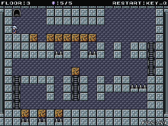 破壊できるブロックを適当に撃つと、あっさり行き詰まる