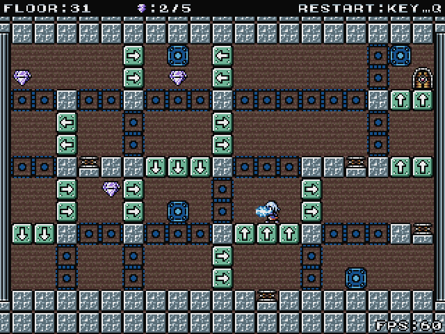 狭いステージなのに、非常に複雑な1本道のルートを作ってあることに感動する。よくぞこんなステージを考え付いたものだと言うほかない