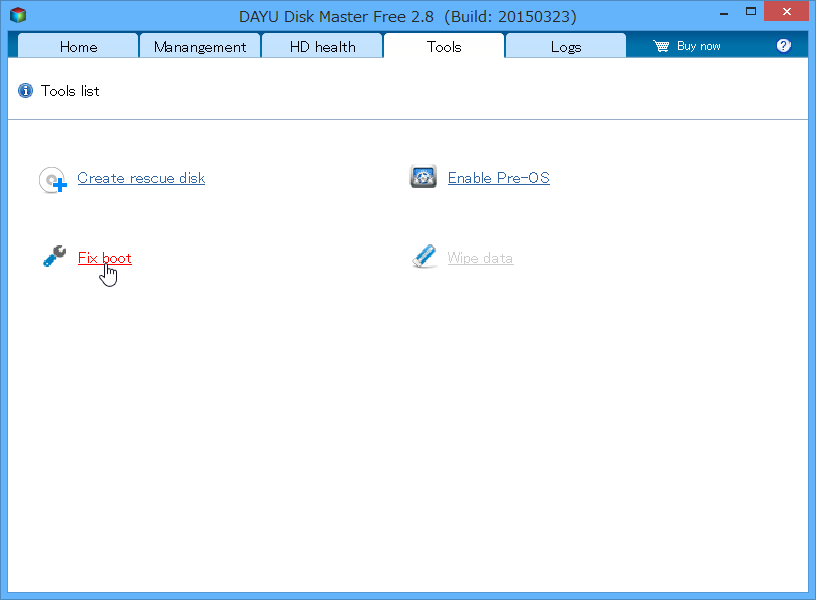 「DAYU Disk Master Free」v2.8