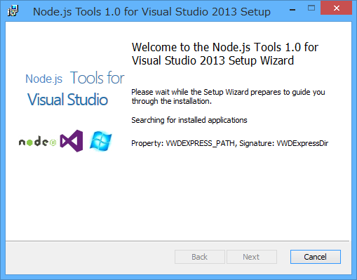 「Node.js Tools for Visual Studio」v1.0