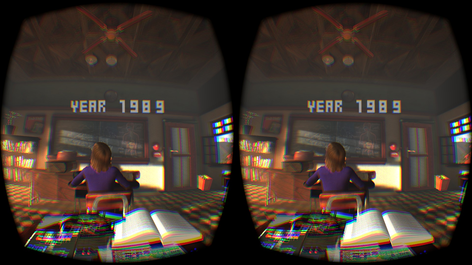 1989年の教室にタイムワープ