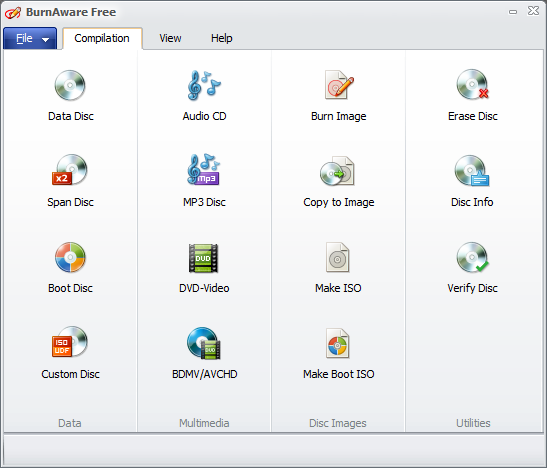 「BurnAware Free」v8.0