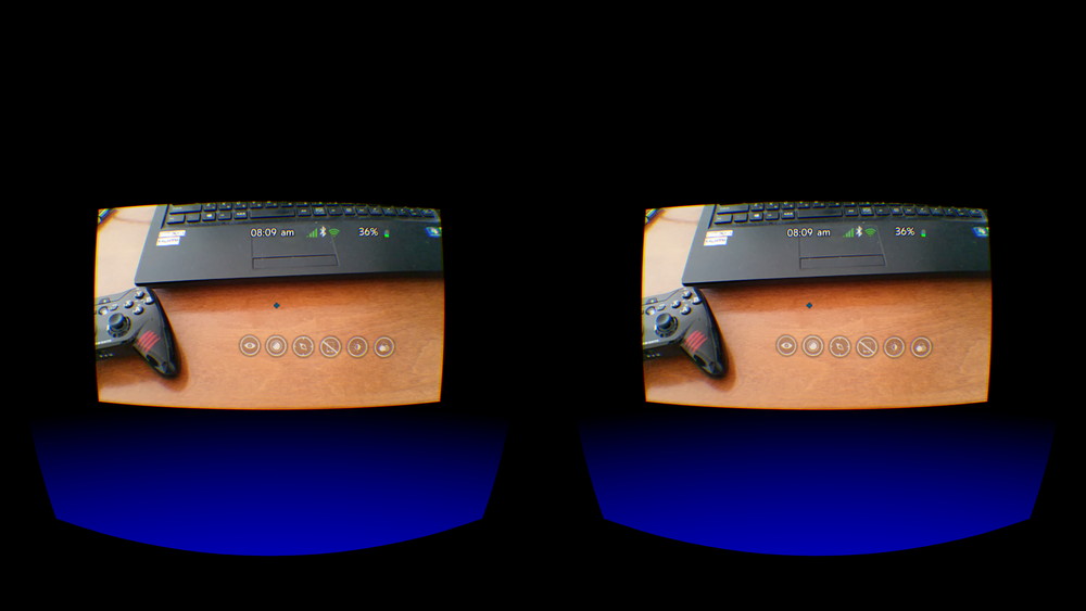 ヘッドマウントディスプレイをつけているのに、目の前が見える！